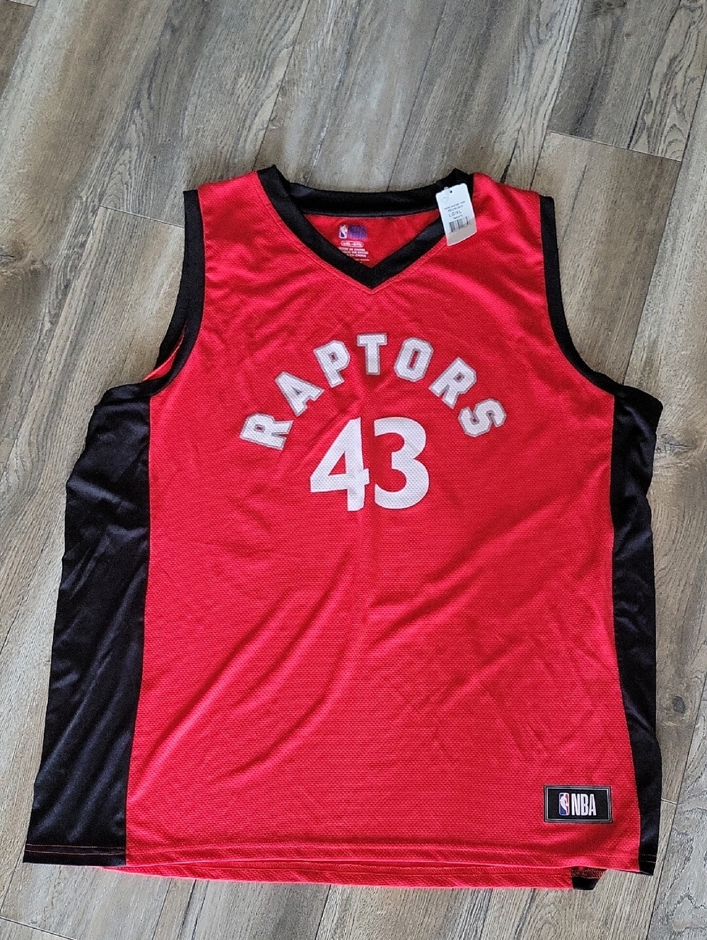 NBA Red and Black V-Neck Basketball Jersey